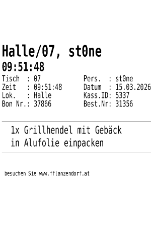 Resultierender Bon